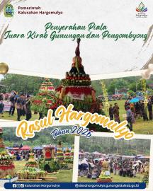 PENYERAHAN PIALA JUARA KIRAB GUNUNGAN DAN PENGOMBYONG